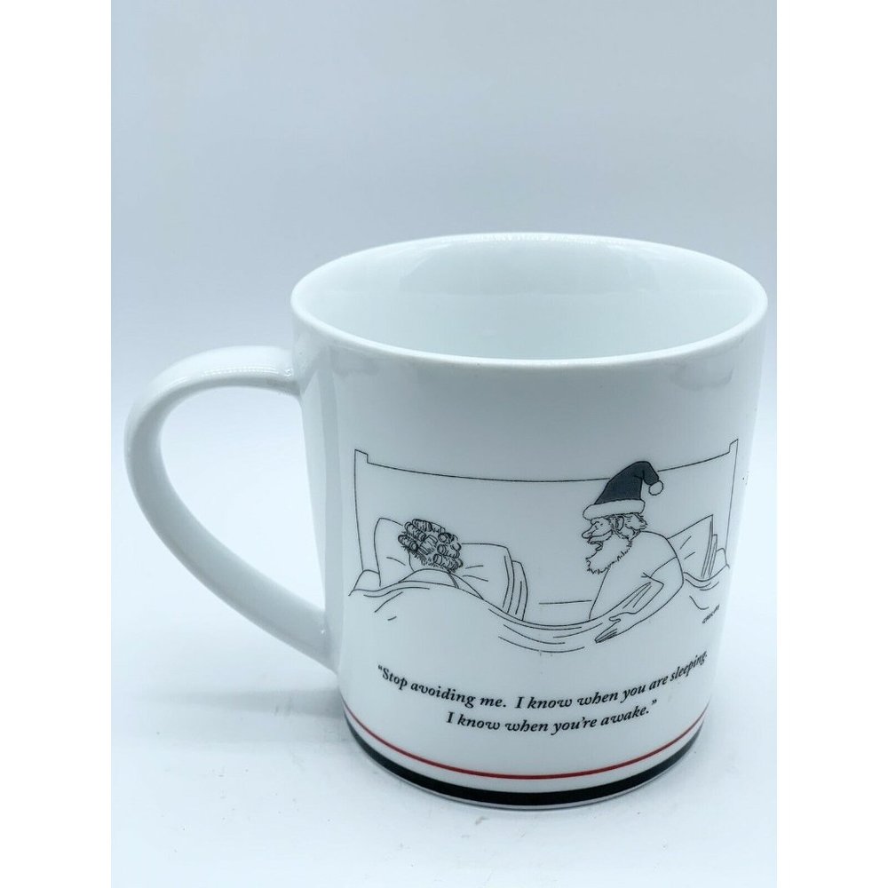 Coffee Mug New Yorker Santa Mrs Claus 2001 Restoration Hardware Mug